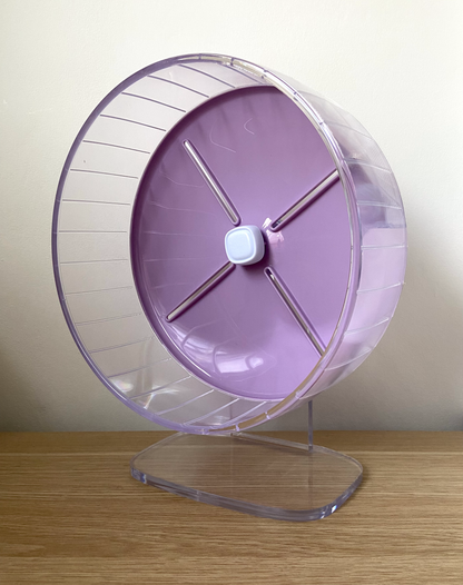 Pink Blue Purple Large Silent 26cm Exercise Wheel With Adjustable Acrylic Stand