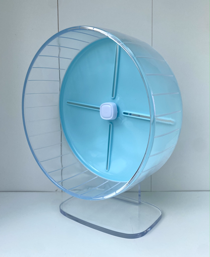 Pink Blue Purple Large Silent 26cm Exercise Wheel With Adjustable Acrylic Stand