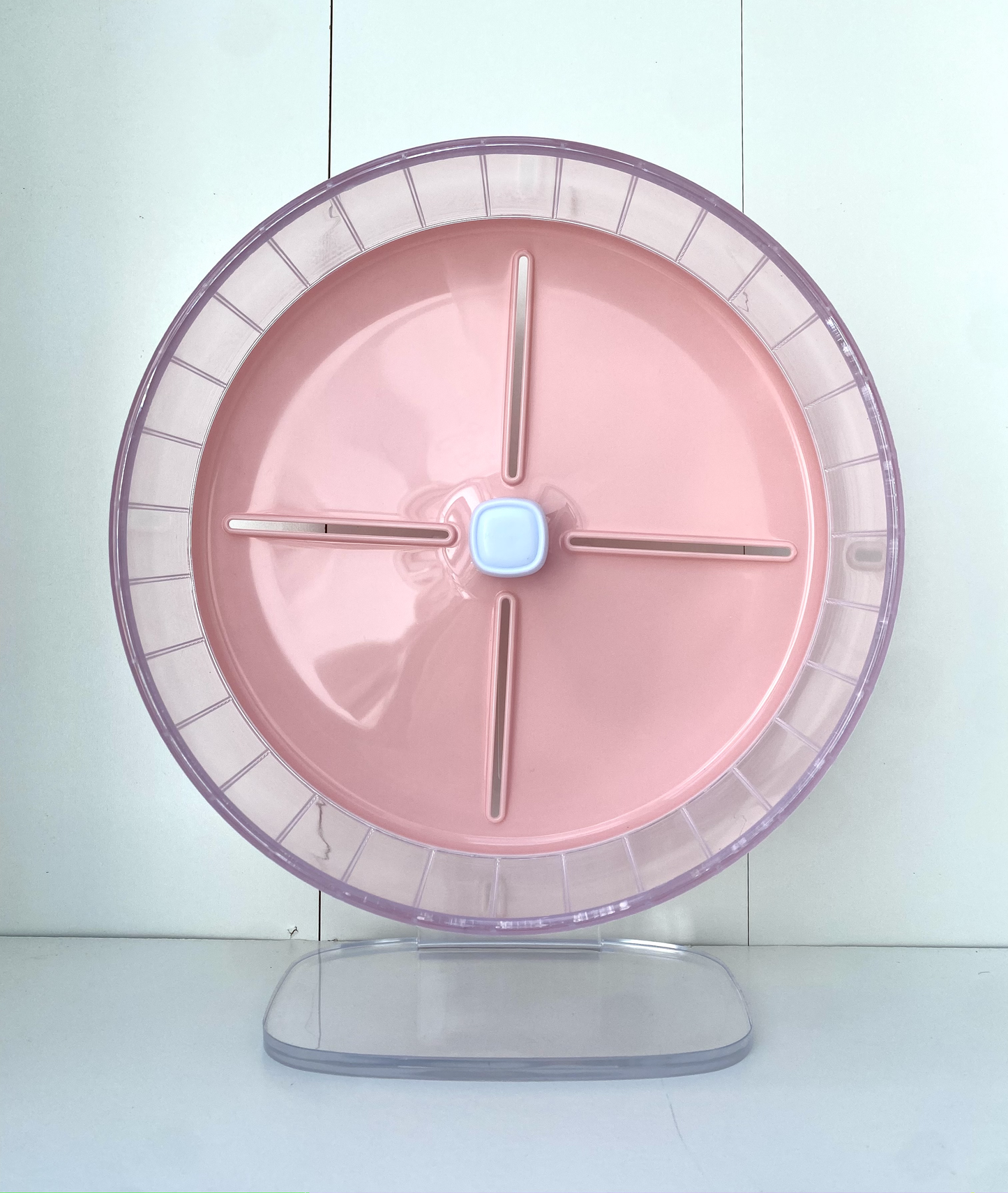 Pink Blue Purple Large Silent 26cm Exercise Wheel With Adjustable Acrylic Stand